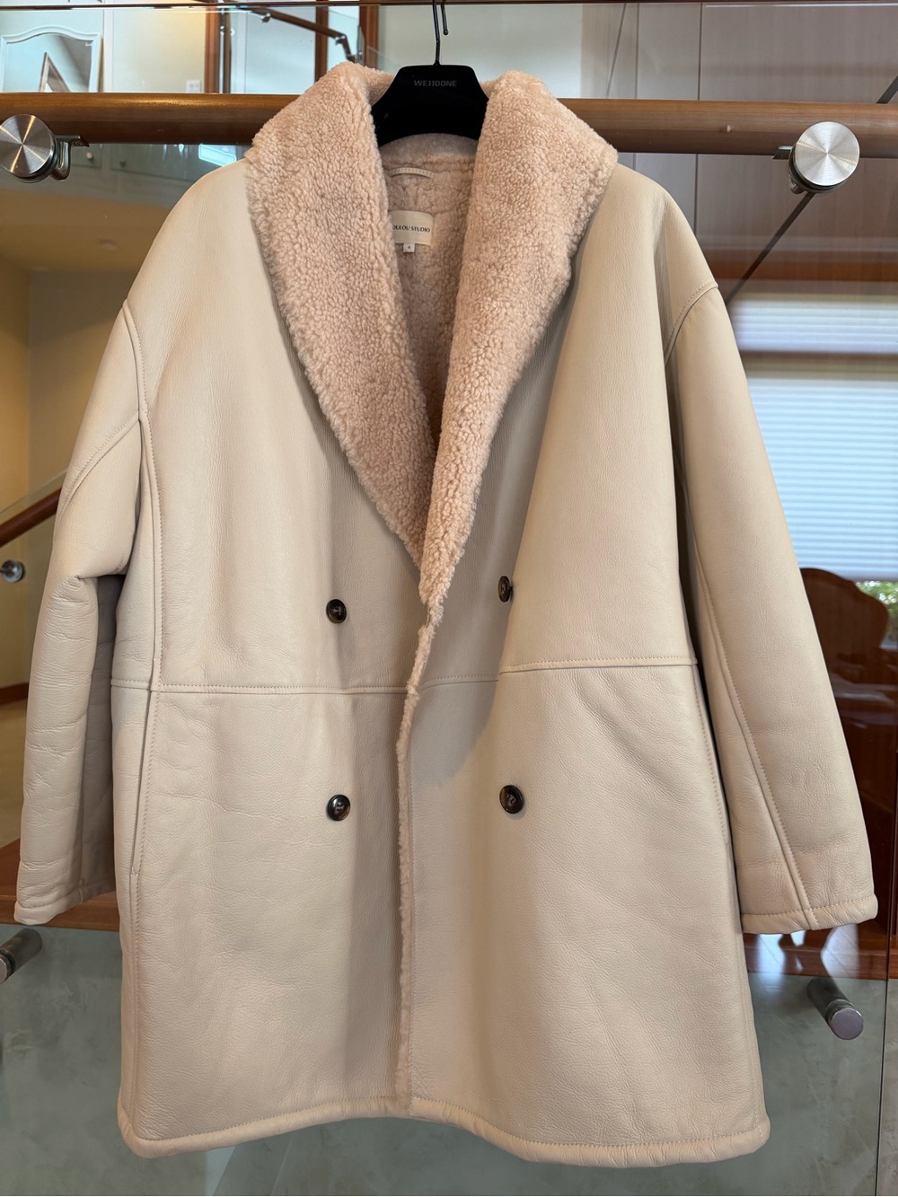 Loulou Studio Beige Pea Coat